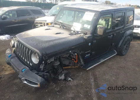 2023 Jeep Wrangler 4Xe Sahara 4X4 from USA, damaged, VIN 1C4JJXP66PW696147